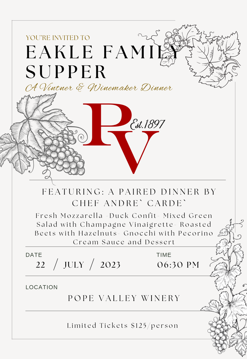 Eakles Supper Club ~ Turning of the Vines